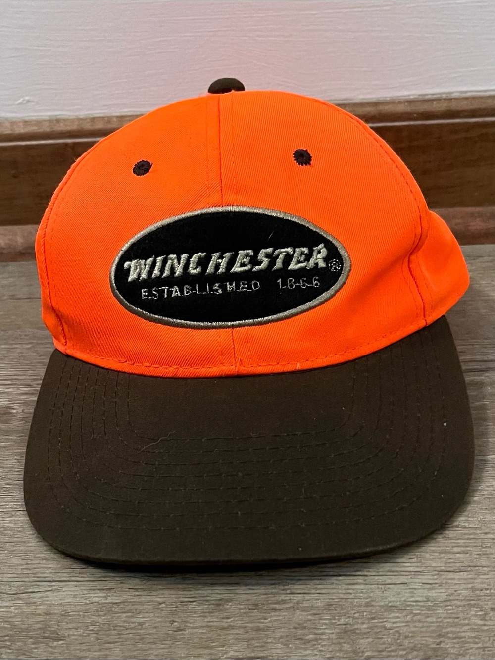 Signature Orange and Brown Winchester Patch Cap